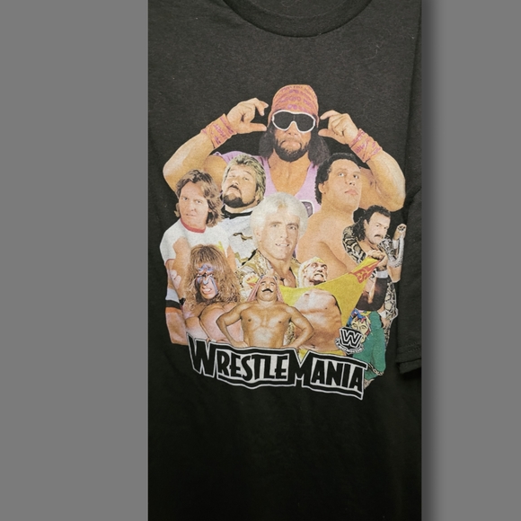 Vintage Style Wrestlemania Shirt Size 3XL Gildan Brand Shirt With Print On Front - Picture 2 of 5